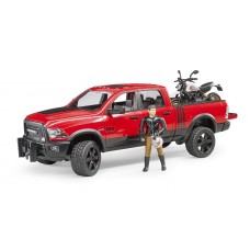 RAM 2500 Power wagon, Scrambler Ducati Desert Sled en bestuurder 1:16 RAM 2500 Power wagon, Scrambler Ducati Desert Sled en bestuurder 1:16