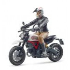 Scrambler Ducati Desert Sled en bestuurder 1:16