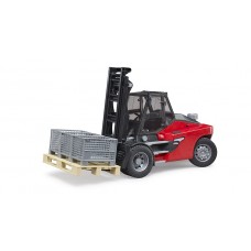 Linde HT160 met pallet en 3 pallet boxen 1:16 (Bruder)
