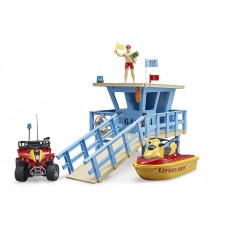 Life guard station incl accessoires 1:16 (Bruder)