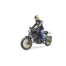 Scrambler Ducati Cafe Racer en bestuurder 1:16