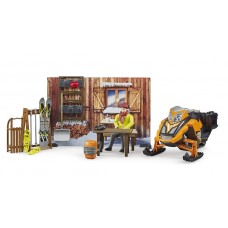 Berghut met sneeuwscooter 1:16 (Bruder)