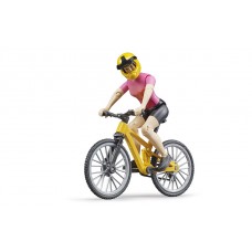 Mountainbike met fietser 1:16 (Bruder) Mountainbike met fietser 1:16 (Bruder)