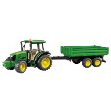 John Deere 5115M met trailer 1:16 (Bruder)