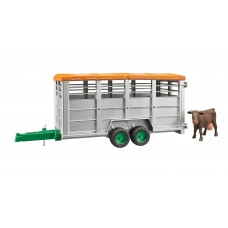 Veetransportaanhanger met koe 1:16 (Bruder)