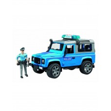 Land Rover Defender politieauto met politieman 1:16 (Bruder)