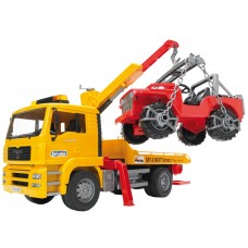 MAN TGA sleepdienst met Jeep 1:16 (Bruder) MAN TGA sleepdienst met Jeep 1:16 (Bruder)