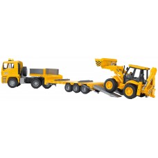 MAN TGA dieplader met JCB 4CX 1:16 (Bruder)