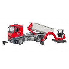 MB Arocs with Roll-Off container+Schaeff HR16 1:16 MB Arocs with Roll-Off container+Schaeff HR16 1:16