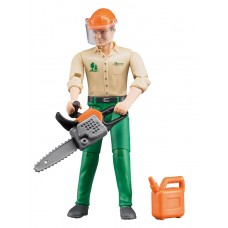 Bosbouwer met accessoires 1:16 (Bruder)