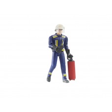 Brandweerman met accessoires 1:16 (Bruder)