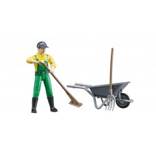 Boer met accessoires 1:16 (Bruder)