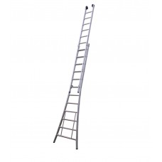 Opsteek ladder Maxall 2x16 uitgebogen met toprol Opsteek ladder Maxall 2x16 uitgebogen met toprol